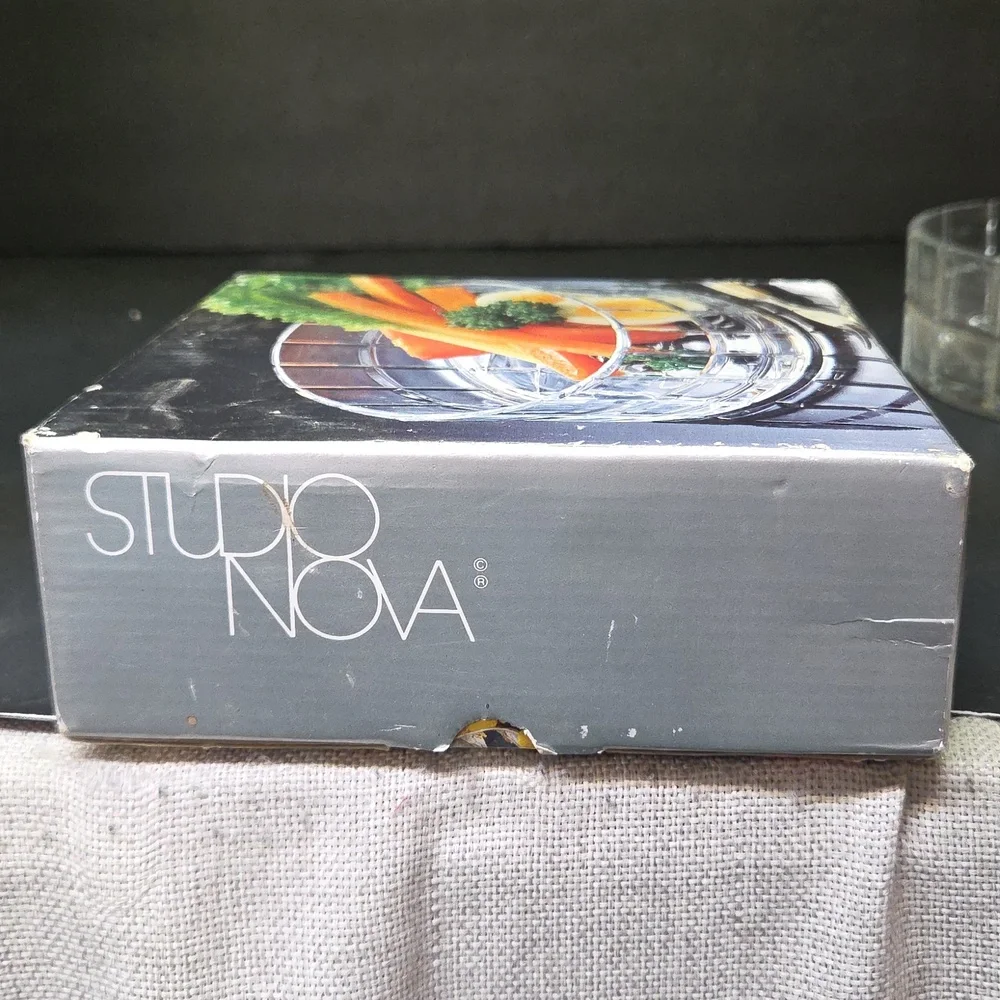 Studio Nova Dinner Party Round Crystal Clear Hostess Bowl 6‎ ¼